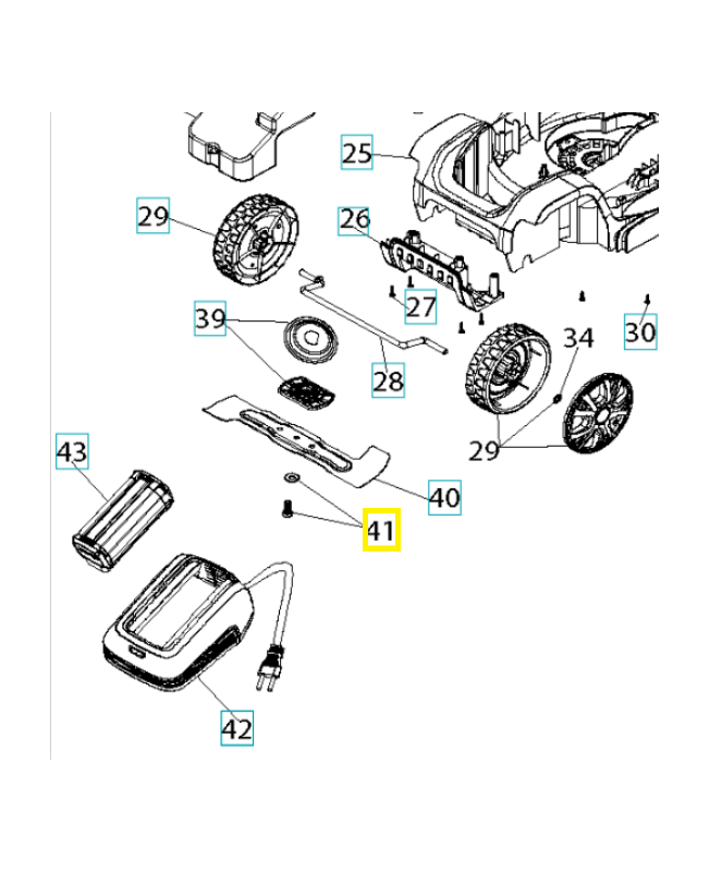 Boulon 589664301. Pièce détachée Husqvarna