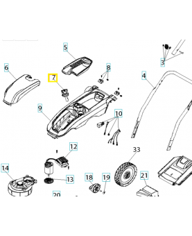Clé de contact 589629901. Pièce détachée Husqvarna