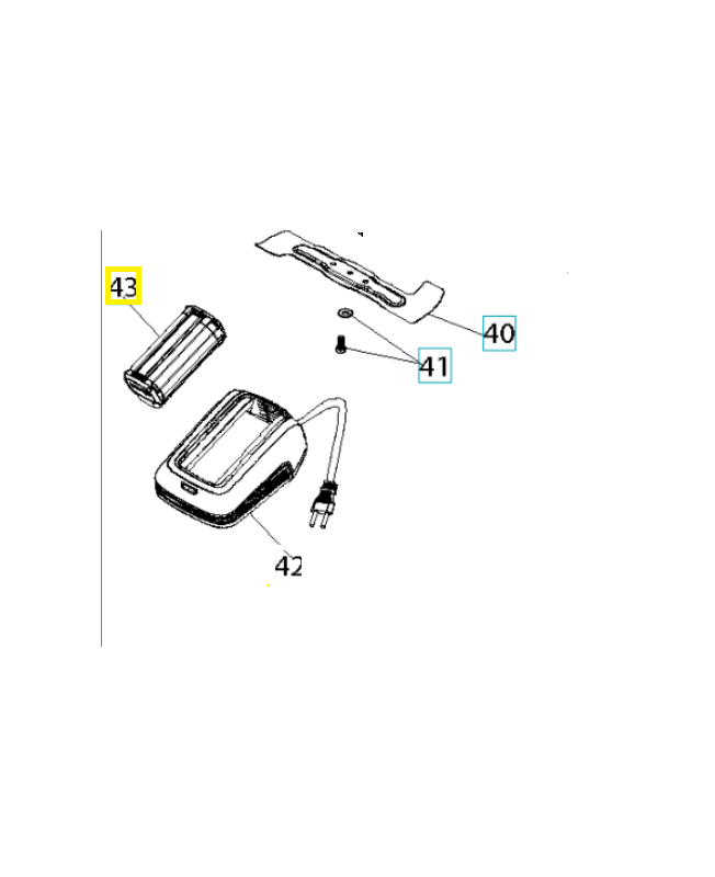 Batterie 589627701. Pièce détachée Husqvarna
