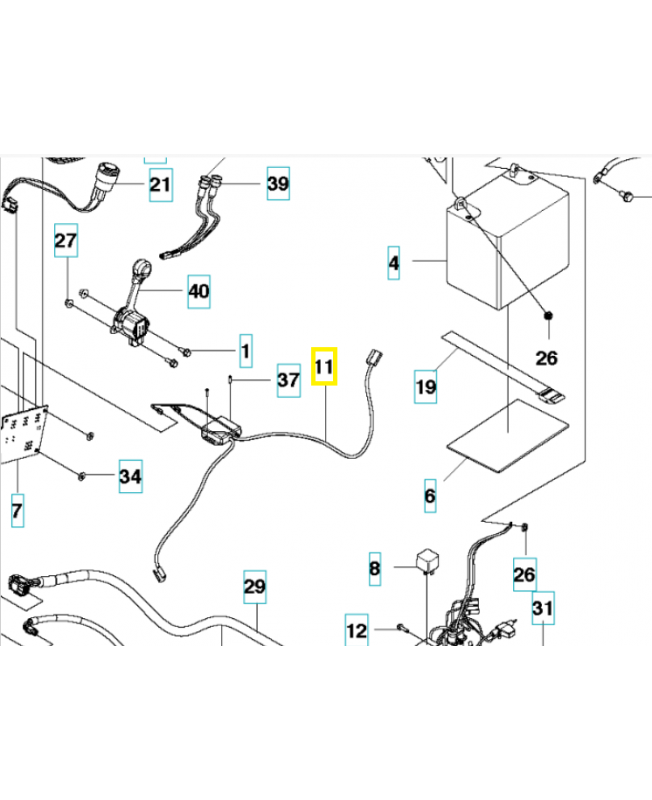 Thermostat 585905301. Pièce de rechange Husqvarna
