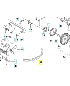  Capot de Protection 506606301. Pièce de rechange Husqvarna