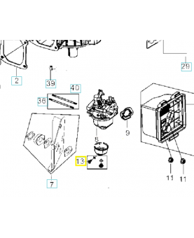 Kit de carburateur 581857801.Pièce de rechange Husqvarna