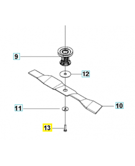 Boulon  504456401. Pièce détachée Husqvarna
