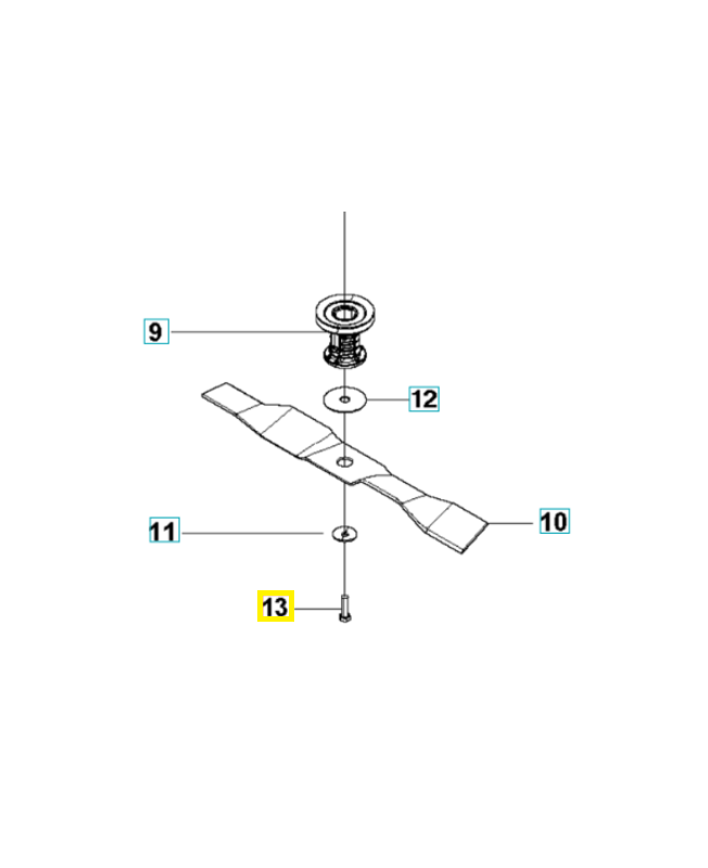 Boulon  504456401. Pièce détachée Husqvarna