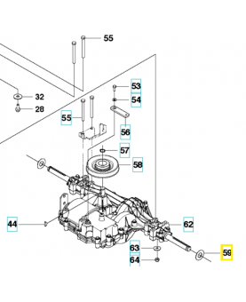 Rondelle 506504805. Pièce de rechange Husqvarna