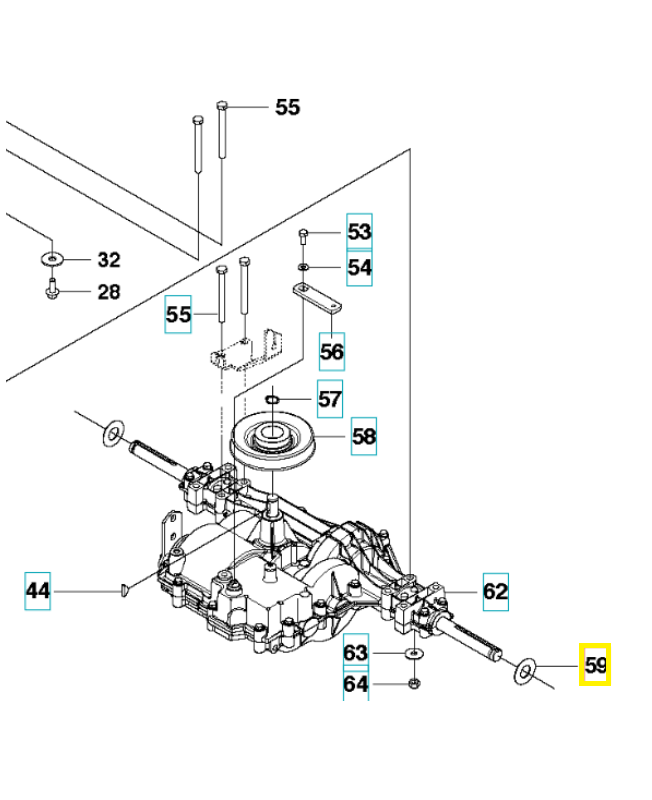 Rondelle 506504805. Pièce de rechange Husqvarna