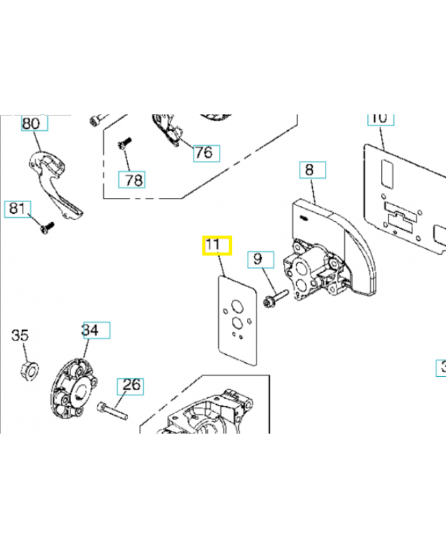 Joint 577089601. Pièce de rechange Husqvarna