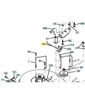 Barre 583063201. Pièce de rechange Husqvarna