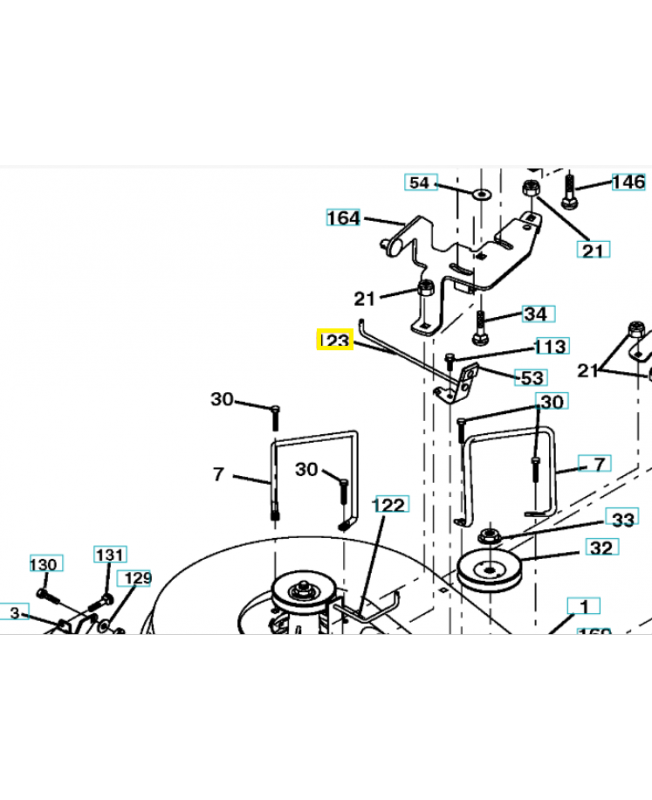 Barre 583063201. Pièce de rechange Husqvarna