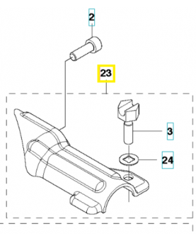 Support 575778801. Pièce de rechange Husqvarna