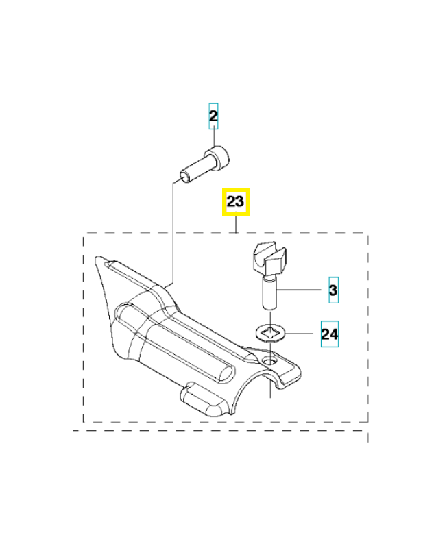 Support 575778801. Pièce de rechange Husqvarna