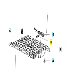Ressort 574487001. Pièce de rechange Husqvarna