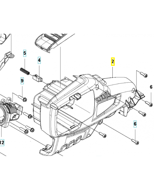 Châssis 579559701. Pièce de rechange Husqvarna