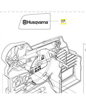 Autocollant 515996701. Pièce de rechange Husqvarna