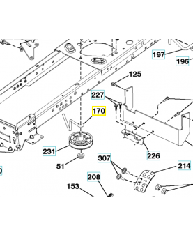 Guide courroie 532413430. Pièce de rechange Husqvarna