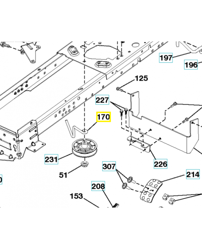 Guide courroie 532413430. Pièce de rechange Husqvarna Guide courroie 532413430. Pièce de rechange Husqvarna
