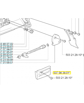 Patin 537043401. Pièce de rechange Husqvarna