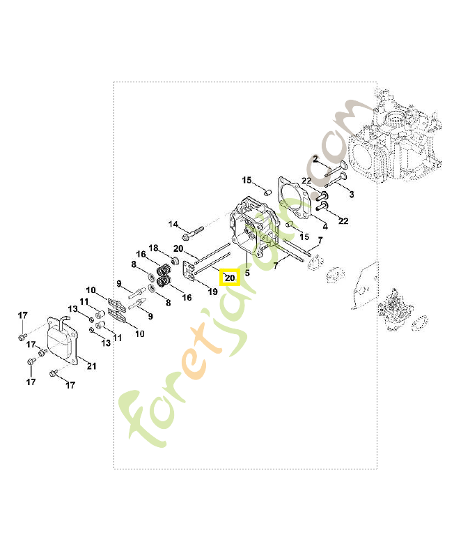 Tige de poussoir 0002-038-2600. Pièce de rechange Sithl / Vicking Tige de poussoir 0002-038-2600. Pièce de rechange Sithl / Vicking