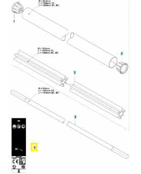 Autocollant 537294710. Pièce de rechange Husqvarna