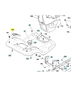 Console husqvarna 532414579. Pièce de rechange Husqvarna