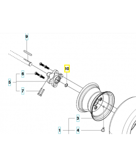 Circlip 574458801. Pièce de rechange Husqvarna