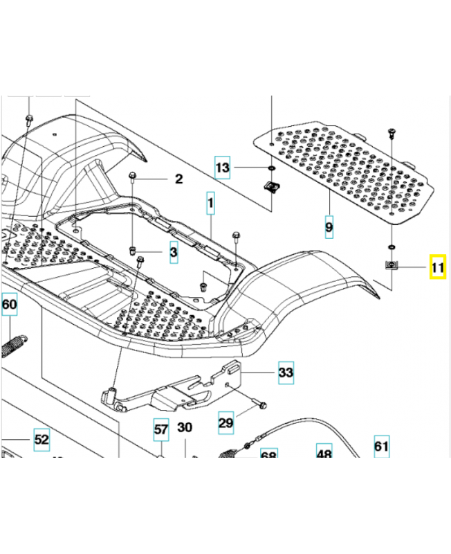 Prise 575882101. Pièce de rechange Husqvarna