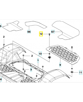 Goujon 575881901. Pièce de rechange Husqvarna