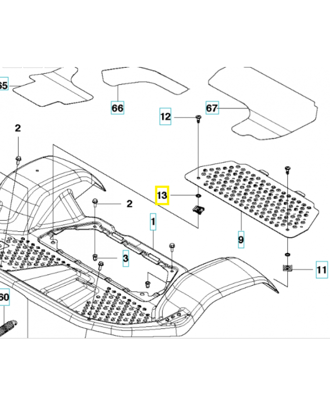 Douille 575882001. Pièce de rechange Husqvarna