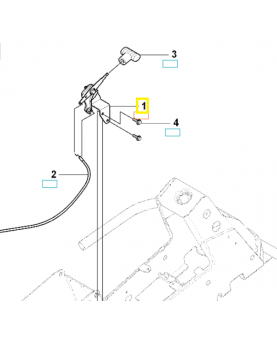 Câble 544301501. Pièce de rechange Husqvarna