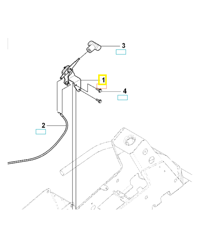 Câble 544301501. Pièce de rechange Husqvarna