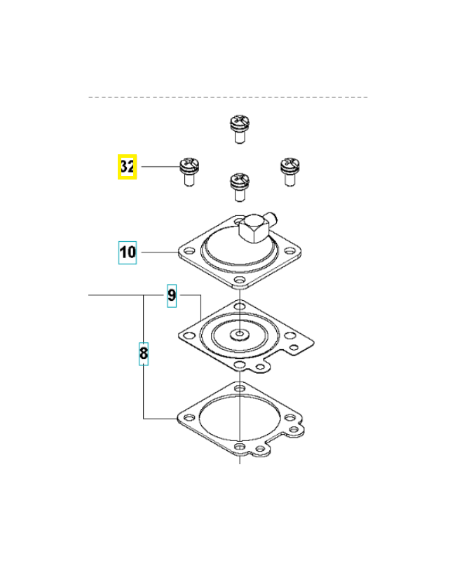 Vis 520978801. Pièce de rechange Husqvarna