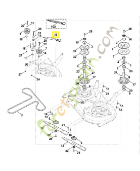 Ressort de tension 6165-780-1200. Pièce détachée Stihl / Vicking