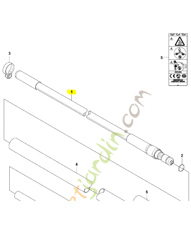 Arbre flexible husqvarna réf : 574509401