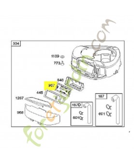 697292 Filtre préfiltre 0003-000-1539. Pièce de rechange pour moteur thermique Briggs et Straton