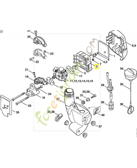 Carter de filtre 4140-140-2850. Pièce de rechange Sithl / Vicking
