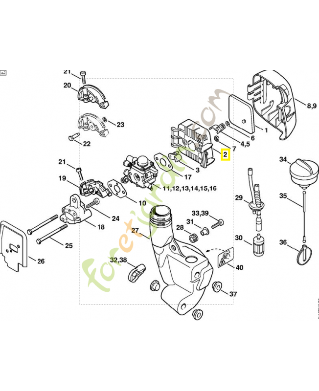 Carter de filtre 4140-140-2850. Pièce de rechange Sithl / Vicking Carter de filtre 4140-140-2850. Pièce de rechange Sithl / Vicking