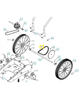 Chaine 12.7x37 531009464. Pièce de rechange Husqvarna