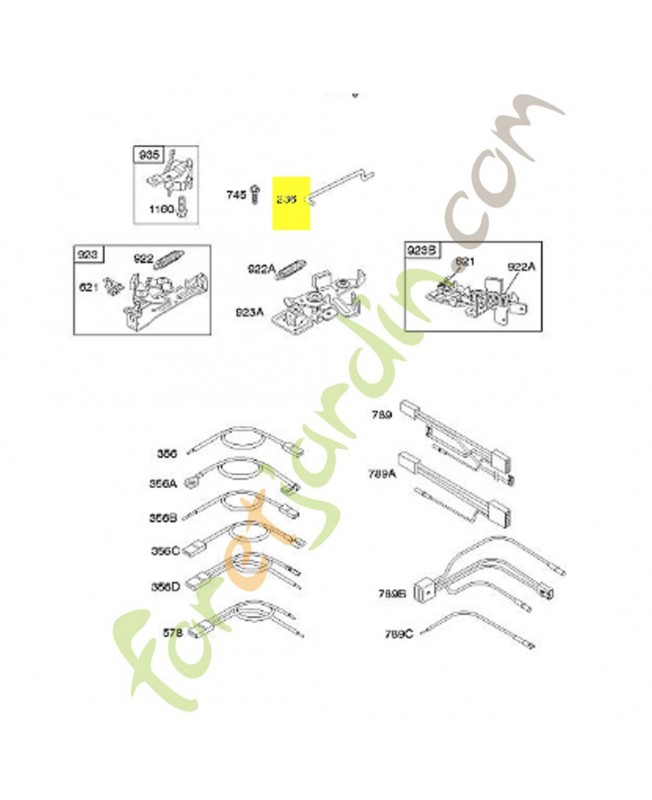 691826 Arbre de commande du régulateur  Briggs & Stratton