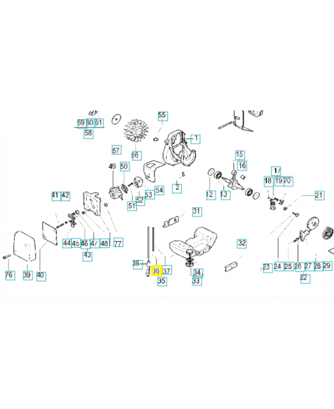 Tuyau huile (mm180) 538229717. Pièce de rechange Husqvarna