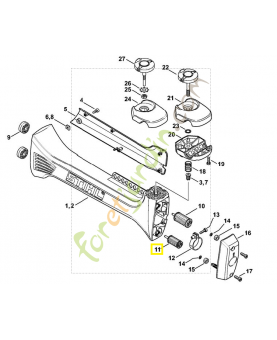 Ressort anti vibration 4147-790-8300. Pièce de rechange Sithl / Vicking