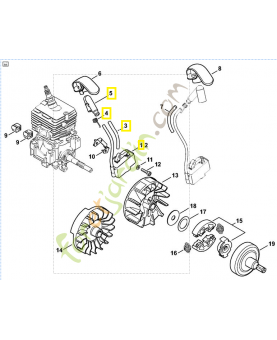Module d'allumage 4144-400-1327. Pièce détachée Stihl / Vicking