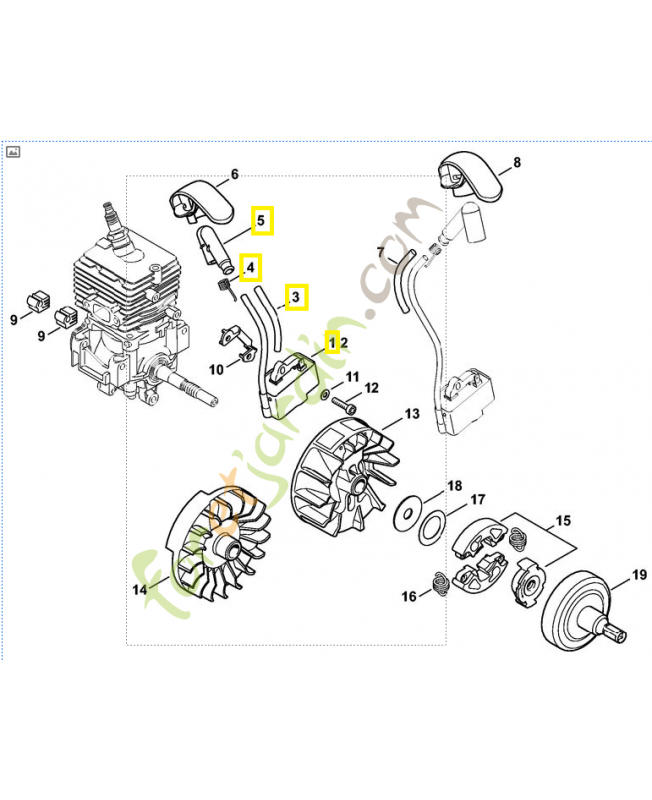 Module d'allumage 4144-400-1327. Pièce détachée Stihl / Vicking Module d'allumage 4144-400-1327. Pièce détachée Stihl / Vicking