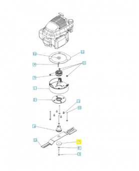 Rondelle de lame 519653274. Pièce de rechange Husqvarna