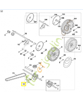 Support 6340-704-2710. Pièce de rechange Sithl / Vicking