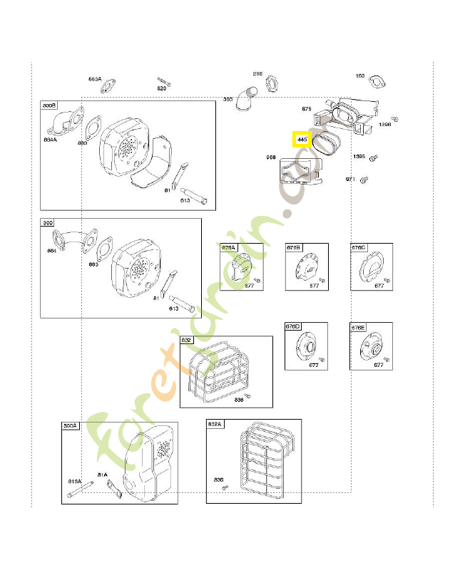 790166 Filtre à air ovale - Briggs & Stratton 0003-000-1823
