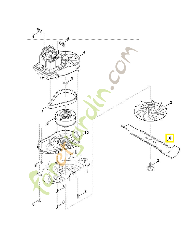 Lame 6320-702-0100. Pièce de rechange Sithl / Vicking