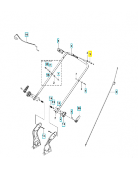 Vis 574391401. Pièce de rechange Husqvarna
