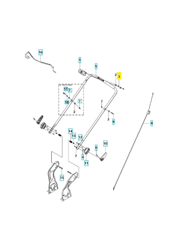 Vis 574391401. Pièce de rechange Husqvarna