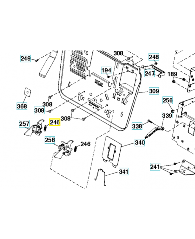Ressort 591449001. Pièce détachée Husqvarna