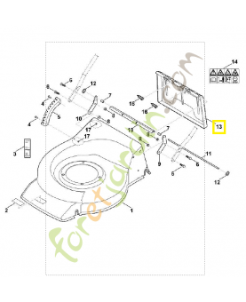 Volet 6350-700-2700. Pièce de rechange Sithl / Vicking